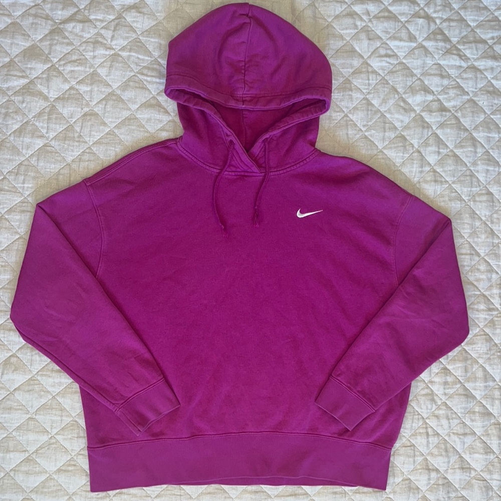 Pink Fleece Nike Hoodie, Slightly used, size L